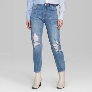 Wild fable high rise distressed jeans size 10
